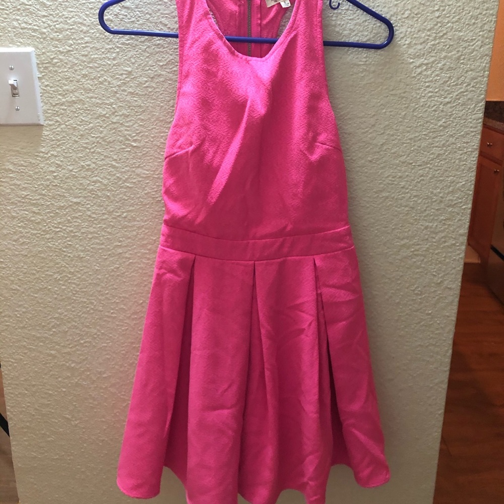 Hot pink dress